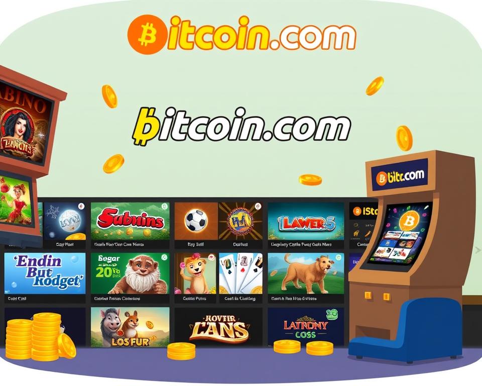 Hình ảnh Bitcoin.com Casino với các trò chơi đa dạng
