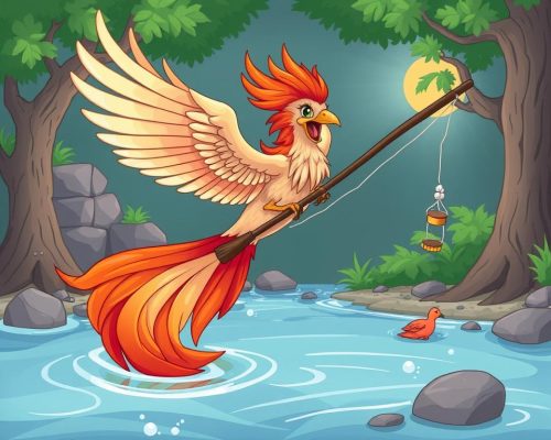 Tạo hình ảnh đại diện cho game Bắn cá Phượng Hoàng